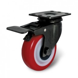 Caster and Wheels 100mm Polyurethane (PU) 266URY100P01
